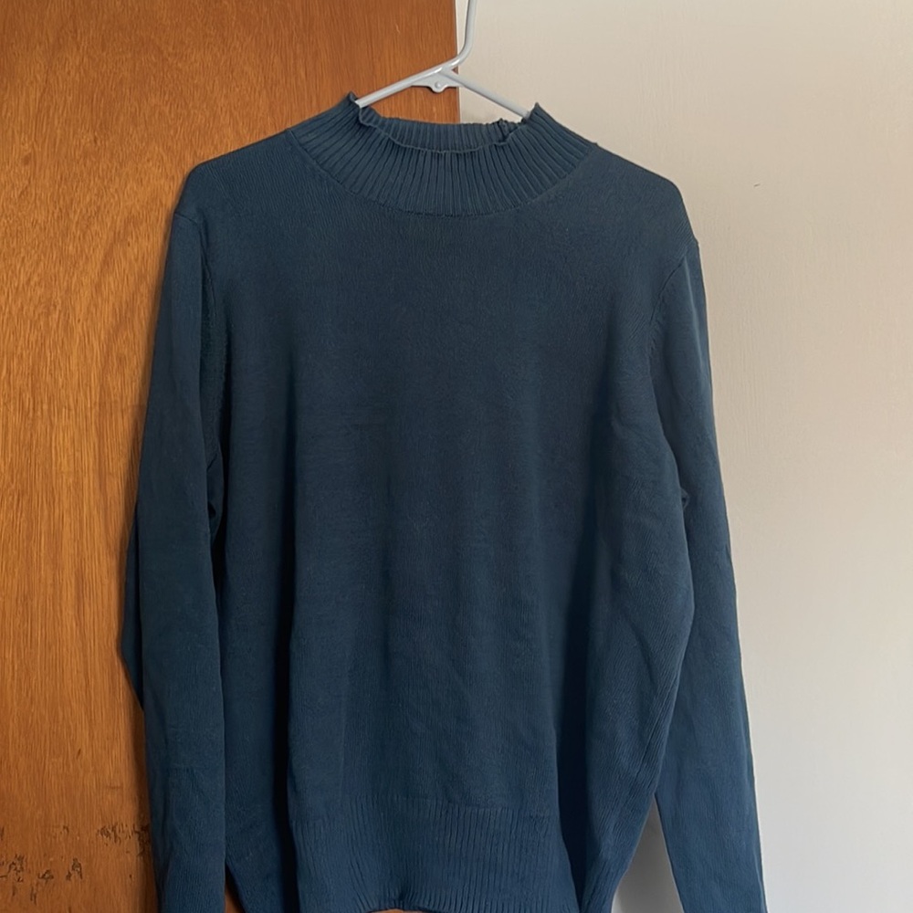 Old Navy Tidewater Blue Mock-Neck Sweater Size XL